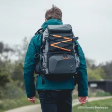 K&f Concept Beta Backpack 32 literes, fotós hátizsák, vízálló, fekete-narancs színben (KF-13-107)