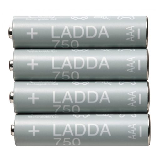 IKEA LADDA 4 db akkumulátor 1.2V 750mAh AAA