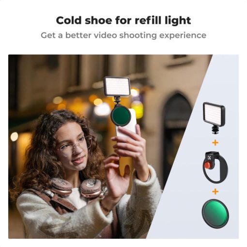 K&F Concept unverzális szűrőtartó mobiltelefonokhoz, mágneses szűrő csatlakozás, 67mm (KF-01-2675)