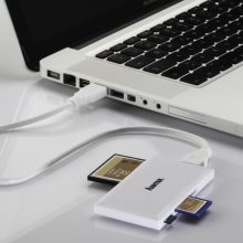 Hama USB 3.0 SUPERSPEED "SLIM" MULTI KÁRTYAOLVASÓ, FEHÉR,ÚJ (181017)