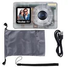 Rollei Compactline Pocket Transparent digitális fényképezőgép, átlátszó (R12096)
