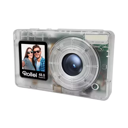 Rollei Compactline Pocket Transparent digitális fényképezőgép, átlátszó (R12096)