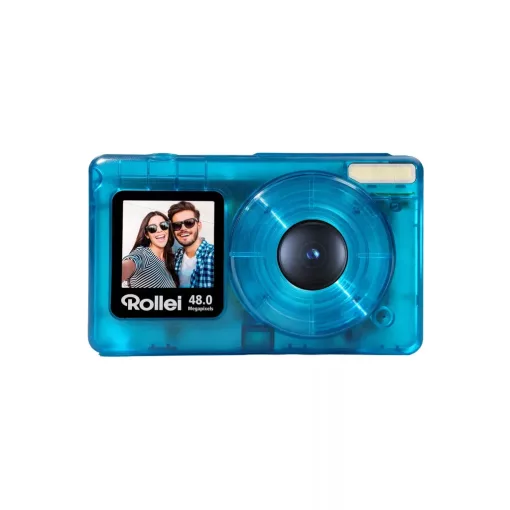 Rollei Compactline Pocket Transparent digitális fényképezőgép, kék (R12098)