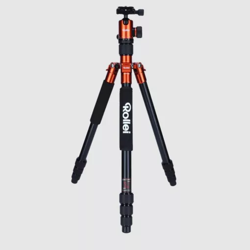 Rollei C5-i állvány + monopod + gömbfej + telefontartó adapter + táska, narancssárga (R20827)