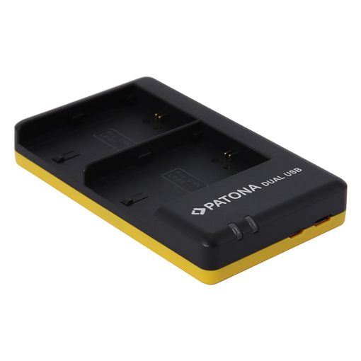 PATONA Dual Akkutöltő Canon LP-E6 Akkuhoz (EOS R EOS 5D Mark II EOS 7D) - 1968