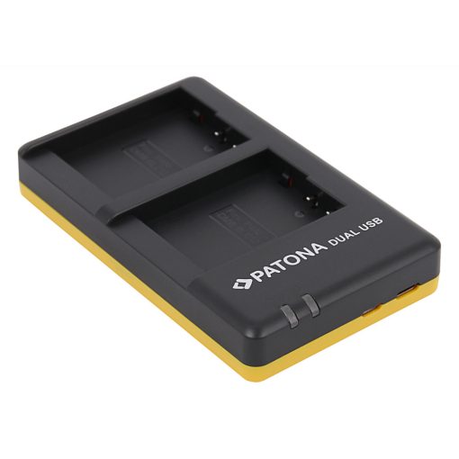 PATONA Dual Akkutöltő Panasonic BLC12 Akkuhoz (Panasonic Lumix DMC FZ200, DMC G5, DMC G6, GH2) - 1949