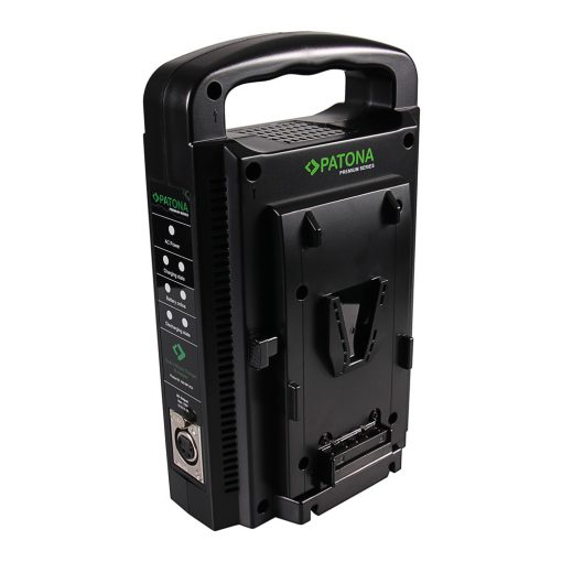 PATONA Dual V-Mount Akkutöltő - 1681 (Sony BP-95W BP-GL65 BP-190WS 4-Pin XLR Kábellel)