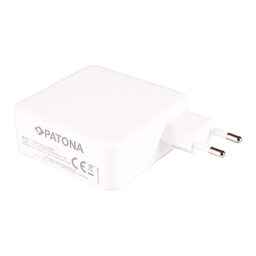 PATONA PD-Adapter 65W USB-C kábellel -  5-20V f. Telefonhoz Tablethez (2559)