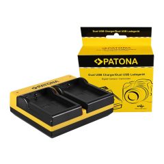   PATONA Dual Akkutöltő Nikon EN-EL9 D40 D40x D5000 D60 Micro-USB Kábellel - 191540