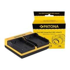 PATONA Dual USB Akkutöltő - Canon LPE8 LP-E8 (191574)