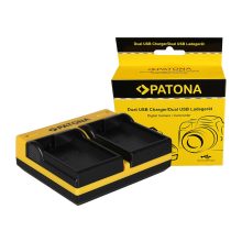 PATONA Dual Akkutöltő Nikon EN-EL15 1 V1 EN-EL15 (D600 D610 D7000 D7100 D800 D8000) Micro-USB Kábellel - 191624