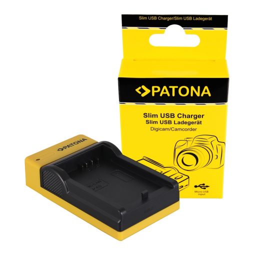 PATONA Slim micro-USB Akkutöltő - Canon LP-E5, EOS 1000D, 450D, 500D (151512)