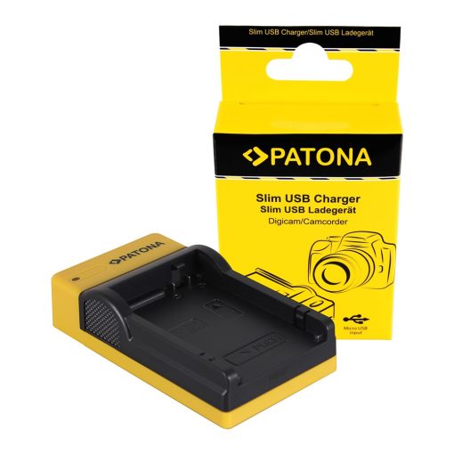 PATONA Slim micro-USB Akkutöltő - Canon LP-E8, LPE8, EOS 550D, 600D, 650D, 700D (151574)