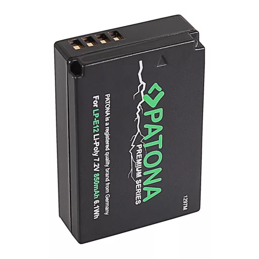 PATONA Premium Akkumulátor - Canon EOS M50 EOS-M50 LP-E12 (1297)