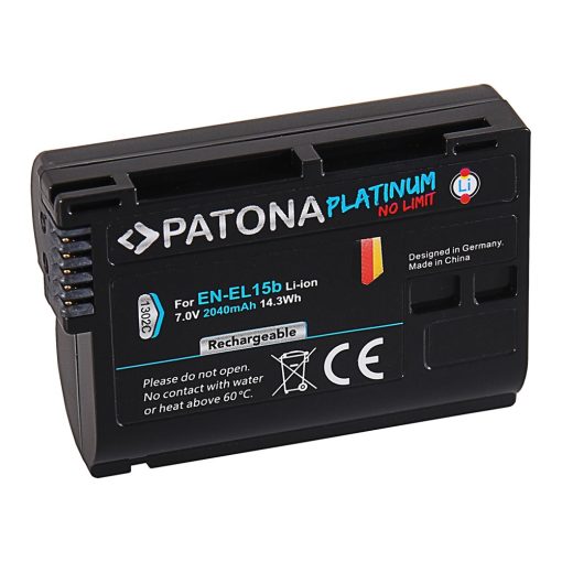 PATONA Platinum Akkumulátor - Nikon EN-EL15b (D7000 D7100 D600 D610 D800 D800E D810 D850 Z7 V1) - 1302