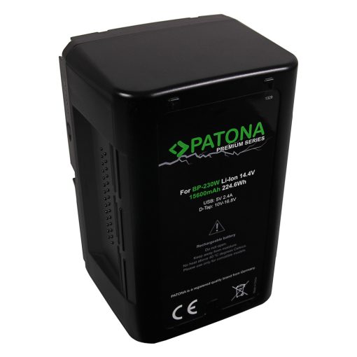 PATONA Premium Akku V-Mount 230Wh - 1329 (Sony BP230W DSR 250P 600P 650P 652P)