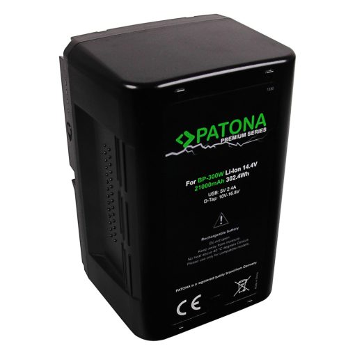 PATONA Premium Akku V-Mount 300Wh - 1330 (Sony BP300W DSR 250P 600P 650P 652P)