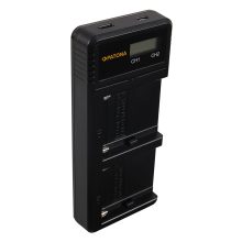 PATONA Dual LCD USB NP-F Akku Töltő - 1886 (Sony F550 F750 F970 FM50 FM500H)