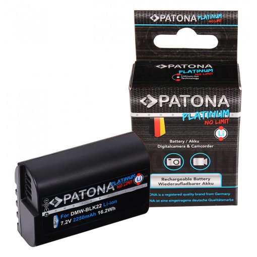 PATONA Platinum Akkumulátor Panasonic DMW-BLK22 DC-S5 G9 GH5 GH5S GH6 - 1346