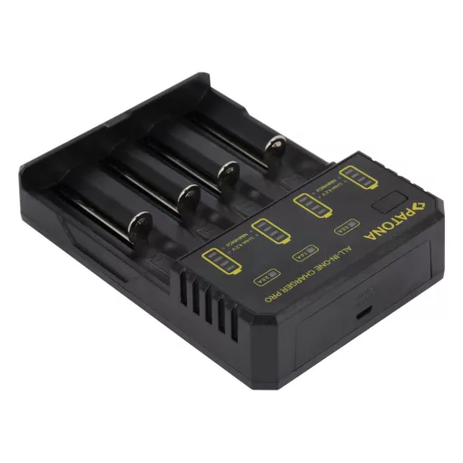 PATONA USB Univerzális Töltő - CR123A 14500 16340 18650 22650 26650... / AAA - AA (1914)
