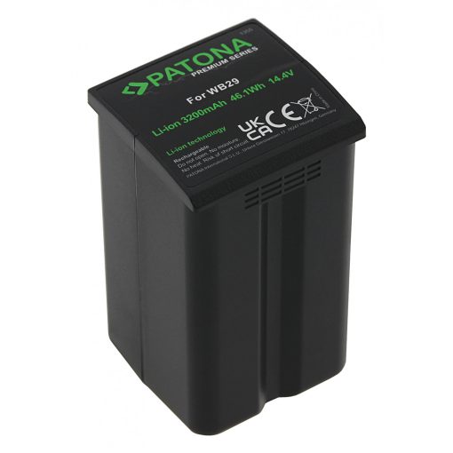 Patona Prémium WB29 Akkumulátor - utángyártott Godox WB29 - AD200 és AD300Pro vakuhoz (1355)