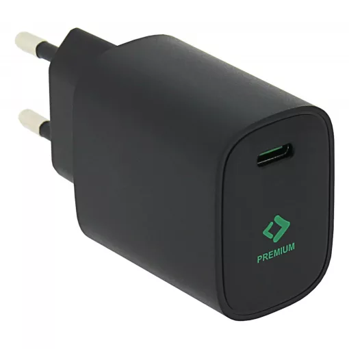PATONA Premium PD20W Adapter 5V/3A 9V/2.22A 12V/1.67A USB-C PD3.0 QC3.0 fekete (2591)