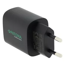 PATONA Premium PD20W Adapter 5V/3A 9V/2.22A 12V/1.67A USB-C PD3.0 QC3.0 fekete (2591)