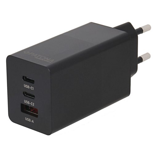 PATONA Premium GaN PD65W Adapter 2xUSB-C 1xUSB-A PD3.0 QC3.0 (2640)