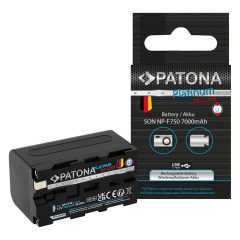   PATONA Platinum USB-C- Input NP-F750 Akkumulátor - 1376 (NP-F750 F330 F530 F550 F930 F920)