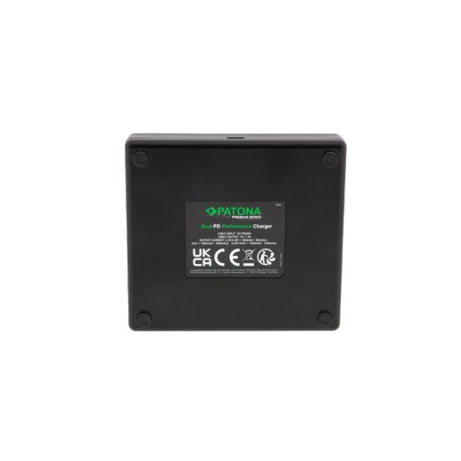 PATONA Premium Dual Akkutöltő Canon LP-E6 Akkuhoz - USB-C input-output (EOS R EOS 5D Mark II EOS 7D) - 121583