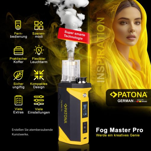 Patona Fog Master Pro - Füstgép - tartozékokkal, hordtáskában (4270)