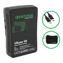 PATONA Premium Akku V-Mount 99Wh - 9419 VBase 99 PD100W USB-C USB-A D-Tap