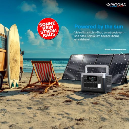 PATONA Platinum Powerstation Autarc 1800 4xAC1800W 1024Wh USB-C:1xPD100W 1xPD20W USB-A:2×18W (4212)