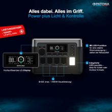 PATONA Platinum Powerstation Autarc 1800 4xAC1800W 1024Wh USB-C:1xPD100W 1xPD20W USB-A:2×18W (4212)