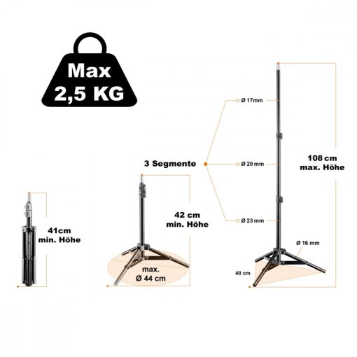 Walimex Lámpaállvány WT-802 - 108cm (12524)