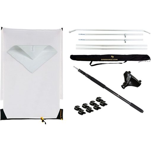 Sunbounce Sun-Swatter Pro Super Saver Starter Kit, 130 x 190 cm, áttetsző fehér diffúzorral, -2/3 Fé (SB250-255StK2)