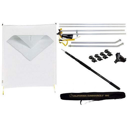 Sunbounce Sun-Swatter Big Super Saver Starter Kit, 180 x 245 cm, áttetsző fehér diffúzorral, -2/3 Fé (SB350-355STK2)