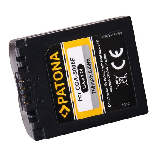 PATONA Akku Panasonic CGA-S006E Lumix DMCFZ 8 DMC-FZ 8 DMCFZ18 DMC-FZ18 (1042)