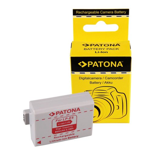 PATONA Akkumulátor - Canon LP-E5 LPE5 EOS-450D EOS 450D EOS450D EOS1000 (1012)