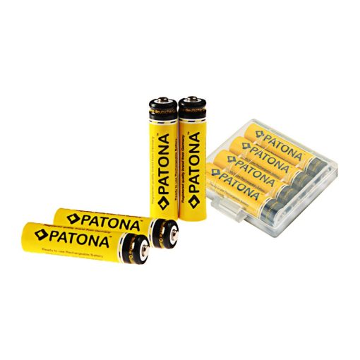 PATONA Micro AAA Akkumulátor 4db - LR3 - 900mAh - tokban - 1190