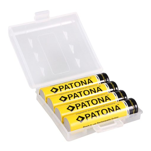 PATONA Micro AAA Akkumulátor 4db - LR3 - 900mAh - tokban - 1190