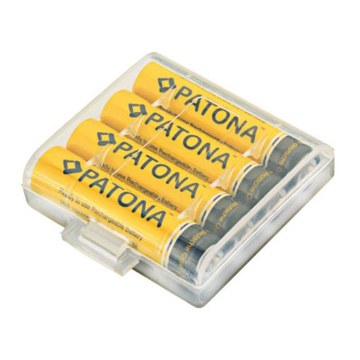 PATONA Micro AAA Akkumulátor 4db - LR3 - 900mAh - tokban - 1190