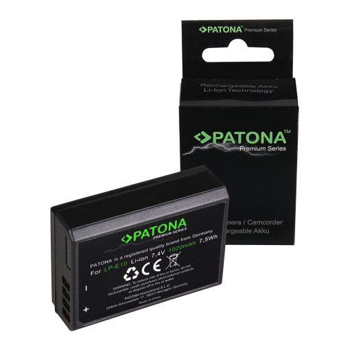 PATONA Premium Akkumulátor - Canon LP-E10 LPE10 EOS1100D EOS 1100D 1200D (1213)