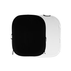   Manfrotto egyszínű összeh. háttér 1.8X2.15m fekete/fehér (LL LB5921)