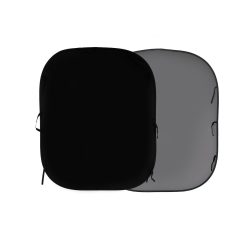   Manfrotto egyszínű összeh.háttér 1,5x1,8m fekete/középszürk (LL LB56GB)