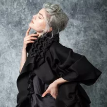 Manfrotto Vintage összecsukható háttér 1.5x2.1m füst/beton (LL LB5745)