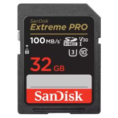   SanDisk Extreme PRO SDHC™ memóriakártya 32GB (100MB/s olvasási / 90MB/s írási sebesség) UHS-1, Class 10, U3, V30 (121594)