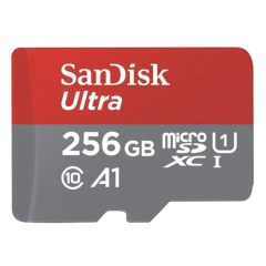   SANDISK microSDXC™256GB Mobile Ultra™ memóriakártya, + adapter, (150MB/s) class 10, A1 + Android APP (215423)
