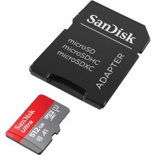 SanDisk  microSDXC™ Mobile Ultra™ memóriakártya, + adapter, (150MB/s) class 10, A1 + Android APP (215424)