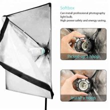 Mikrosat 60x60 cm-es nyitható softbox E27 foglalattal SB107 (fénycső nélkül)